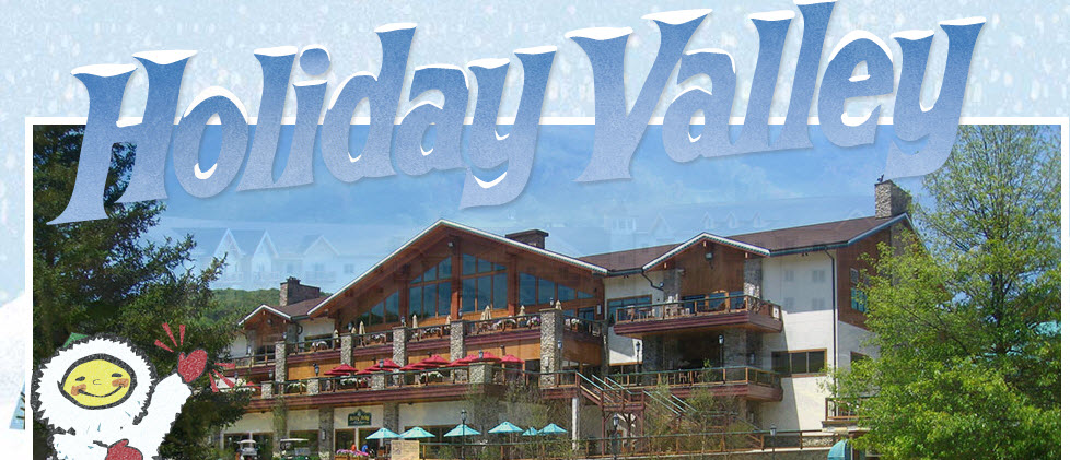 A Holiday Valley Banner Above a House