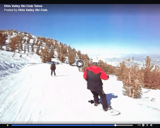 A Thumbnail of a Skiing Video of Two People
